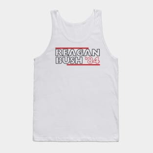 Reagan Bush '84. Funny Phrase, Presidential Campaign 1984 Tank Top